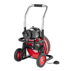 VEVOR Drain Cleaner Machine Electric Drain Auger 100FT x 1/2 In Auto Feed