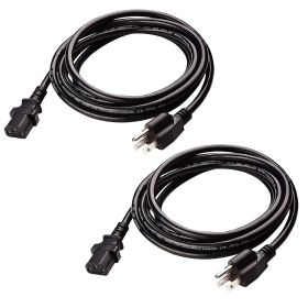 5Core AC Power Cord 10Ft 2 Prong US Male to Female Extension Adapter 16AWG/2C 125V 13A