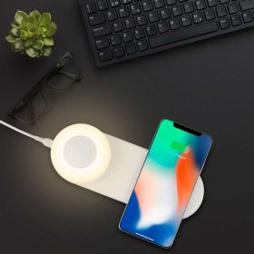 Ambient Night Light Lantern table lamp with Wireless Charging Dot Samrtphone Charger