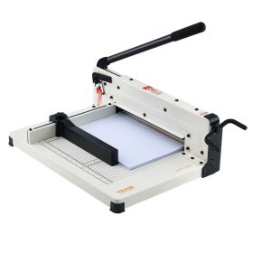 VEVOR Heavy Duty Paper Cutter, 12" Industrial Commercial Guillotine Paper Cutter for A4 Paper, 400 Sheet Capacity, Solid Steel Construction
